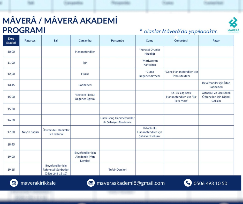 Mavera Akademi Programı 