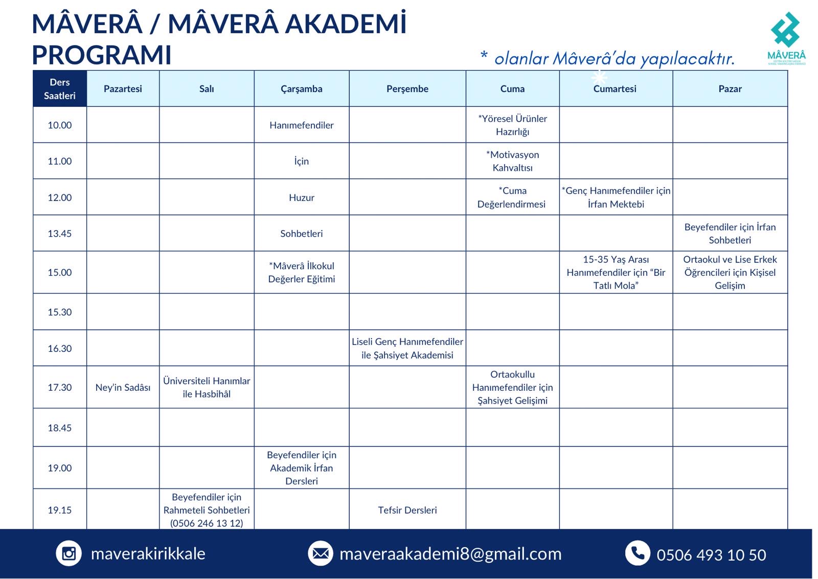 Mavera Akademi Programı 